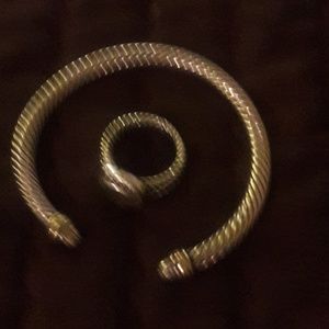 David Yurman, ring and bracelet for sale